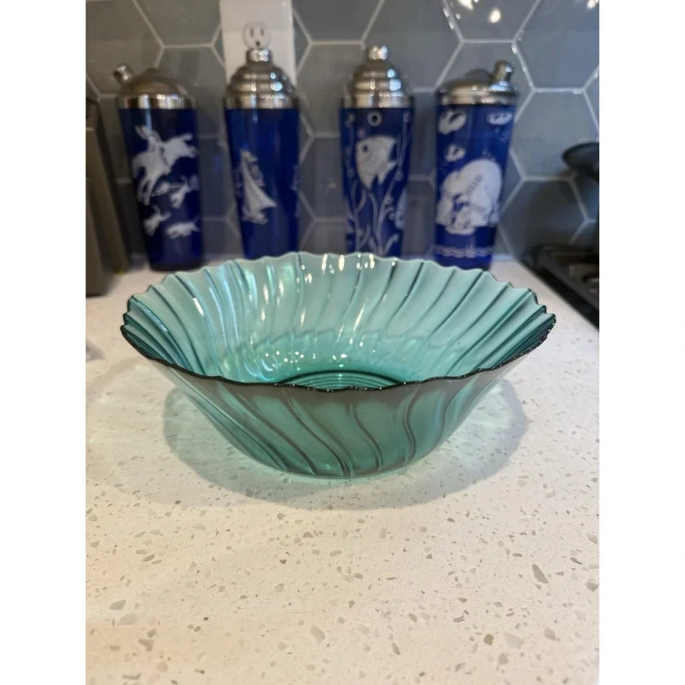 Jeannette Swirl Ultramarine Teal 9